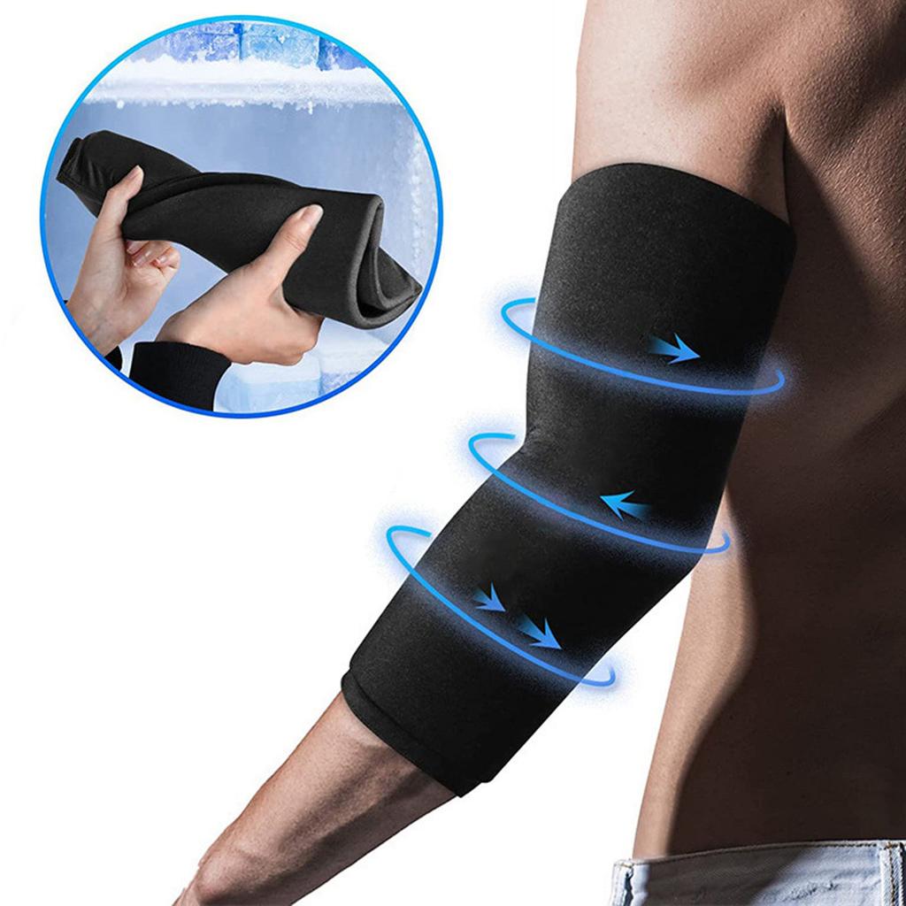 Schwarzer Gel-Kältetherapie-Wickel Multifunktionales Kältekompressions-Pack Wiederverwendbarer Eistherapie-Wickel