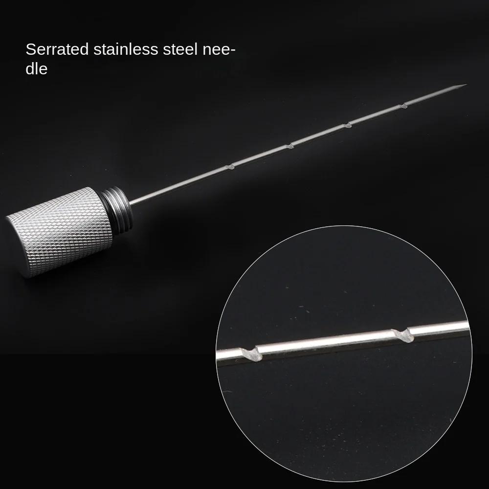Light Weight Serrated  Cigar Venting Needle Portable Unclogging Cigar Accessories Anti-scald Cigar Tray Hole Opener Drill Tool
