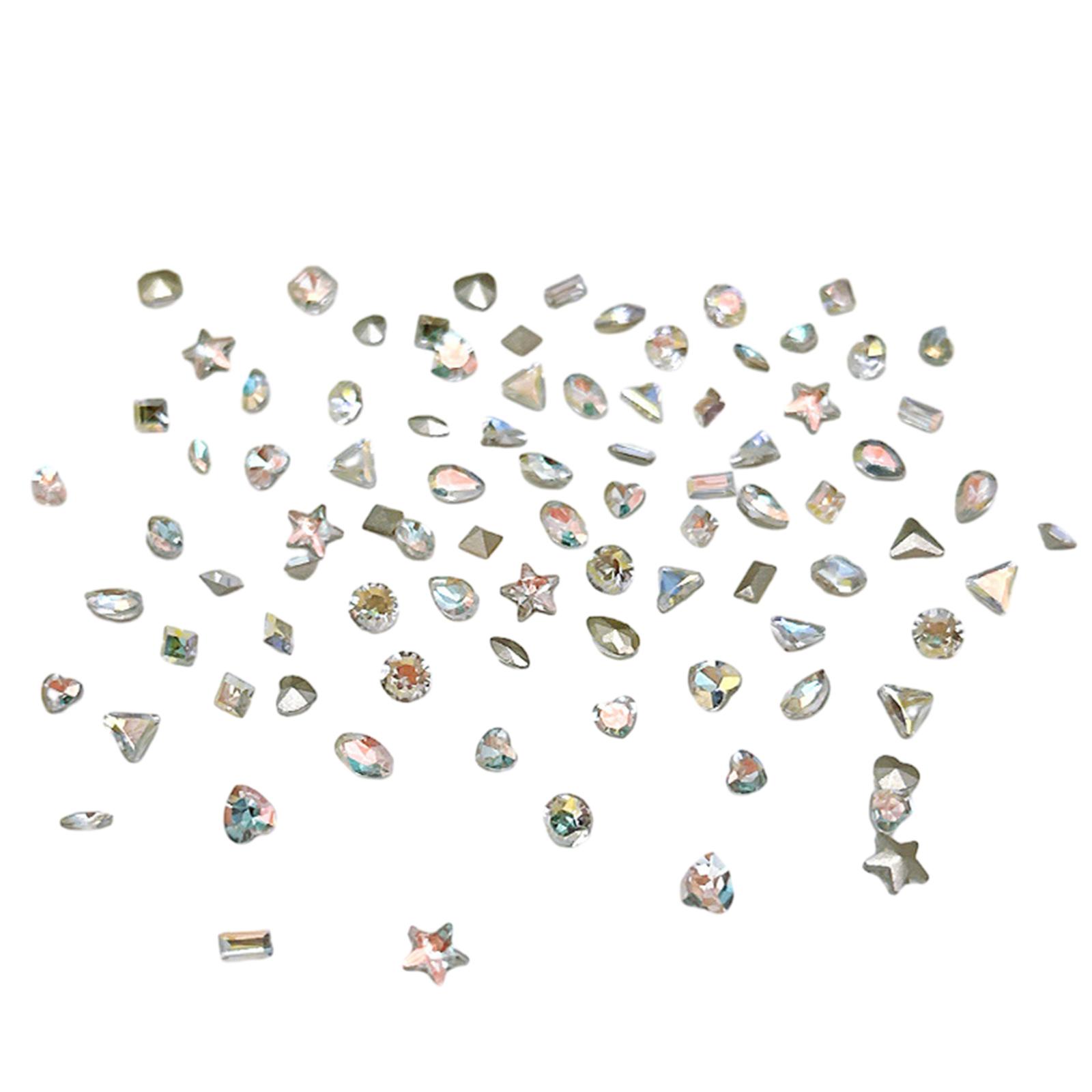 

Неправильные формы ногтей Стразы Ювелирные изделия Стеклянные кристаллы Алмазные украшения Маникюр 3D Подвески для ногтей Украшения Аксессуары 6