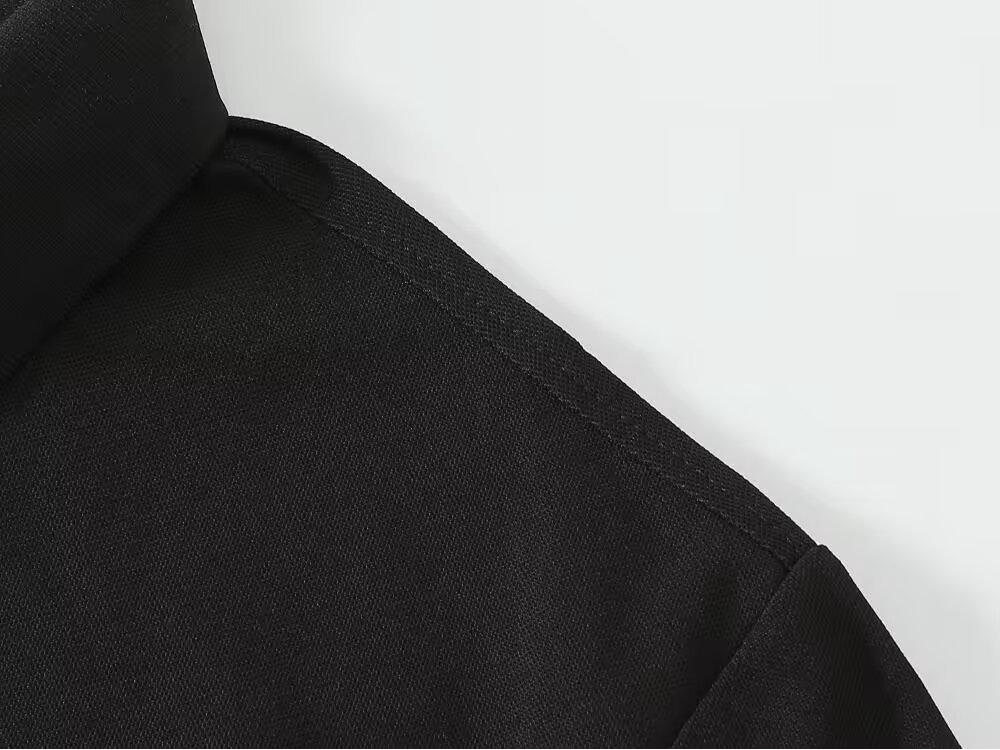 Men's Retro Long Sleeve Polo Shirt - Trendy Harajuku Style, Loose Fit Autumn Top with Turn-down Collar