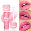 Pink Warm Change Lip Gloss Sexy Full Color Crystal Liquid Waterproof Moisturizing Lip Makeup