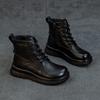 Autumn and Winter New Martin Boots Women's Leather Leather Boots High-top Thick-soled Autumn Boots British Style Short Women's Cotton Shoes