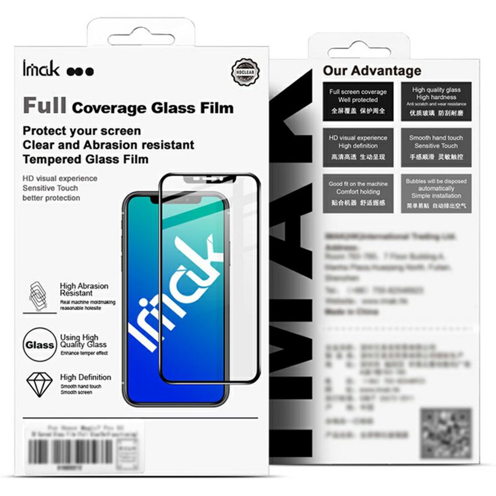 IMAK For TECNO Camon 40 Pro 5G Screen Protector Full Glue 3D Curved Tempered Glass Film with Positioning Frame