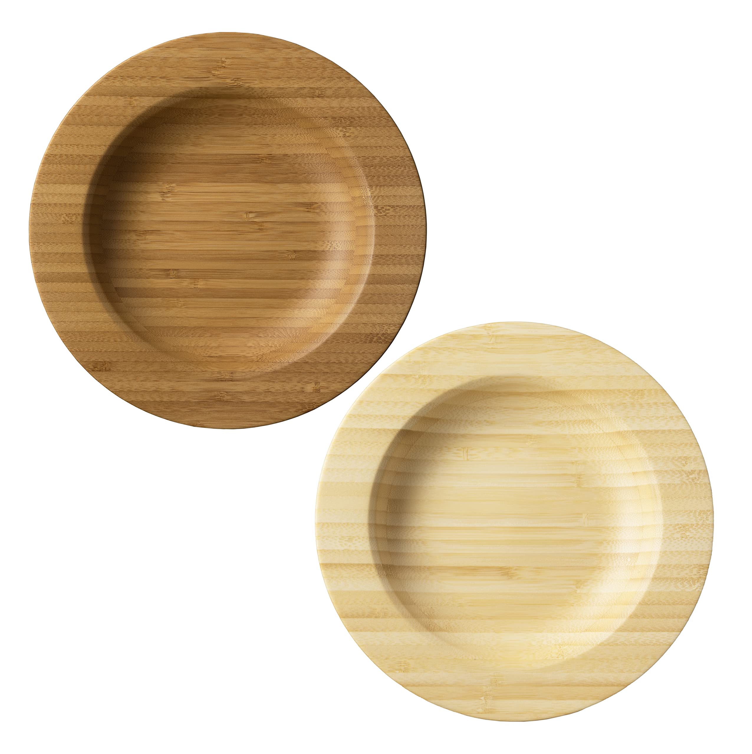 

RIVERET Stew Plates, Medium, 21cm, Pair, Bamboo, Dishwasher Safe, RV-407WB