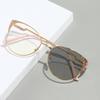 European & American Rhinestone Cat Eye Anti-Blue Light Glasses
