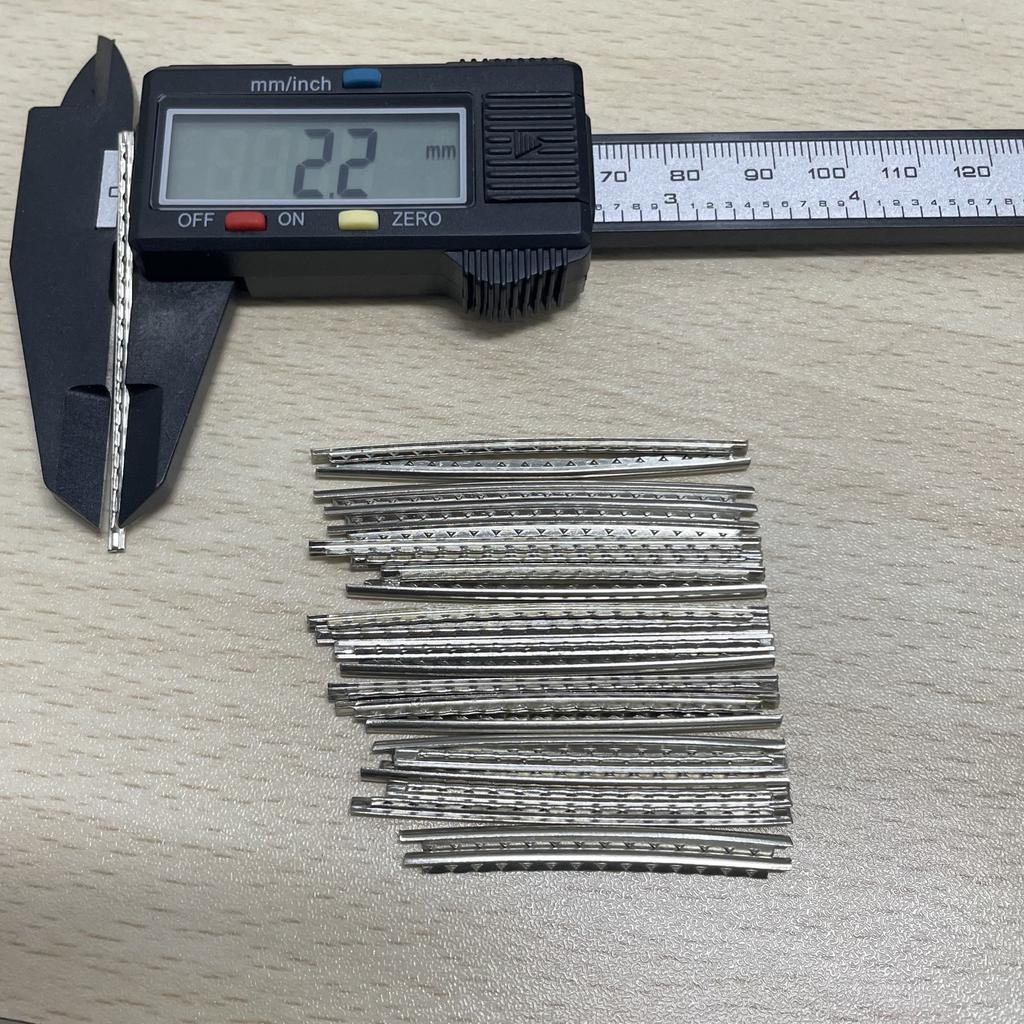Miwayer 18-24pcs Frets Wire Fingerboard Nickel 1.6MM 1.8MM 2MM 2.2MM 2.4MM 2.7MM 2.9MM Repair Material for Guitar Bass Ukulele