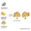 Stainless Steel Tree of Life Stud Earrings for Women Mini Gold Color Minimalist Earring Fashion Jewelry Gift 2026 Trend