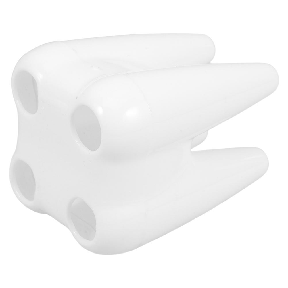 Toothbrush Holder Bathroom Accessories Cartoon Tooth Shape Multihole Storage White Child Friendly Design Breathable