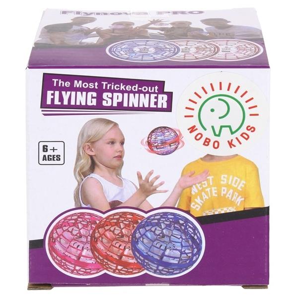 Flying Ufo Ball Lights Up Boomerang Ball Controlled by Hand Red
