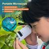 1 zestaw mikroskopu dla dzieci, powiększenie 60x-120x, przenośny mikroskop naukowy do szkolnej przygody na świeżym powietrzu