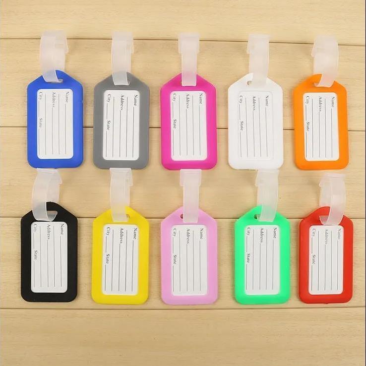PP Plastic Airplane Boarding Pass Luggage Tag - Suitcase & Bag Name Label Accessory