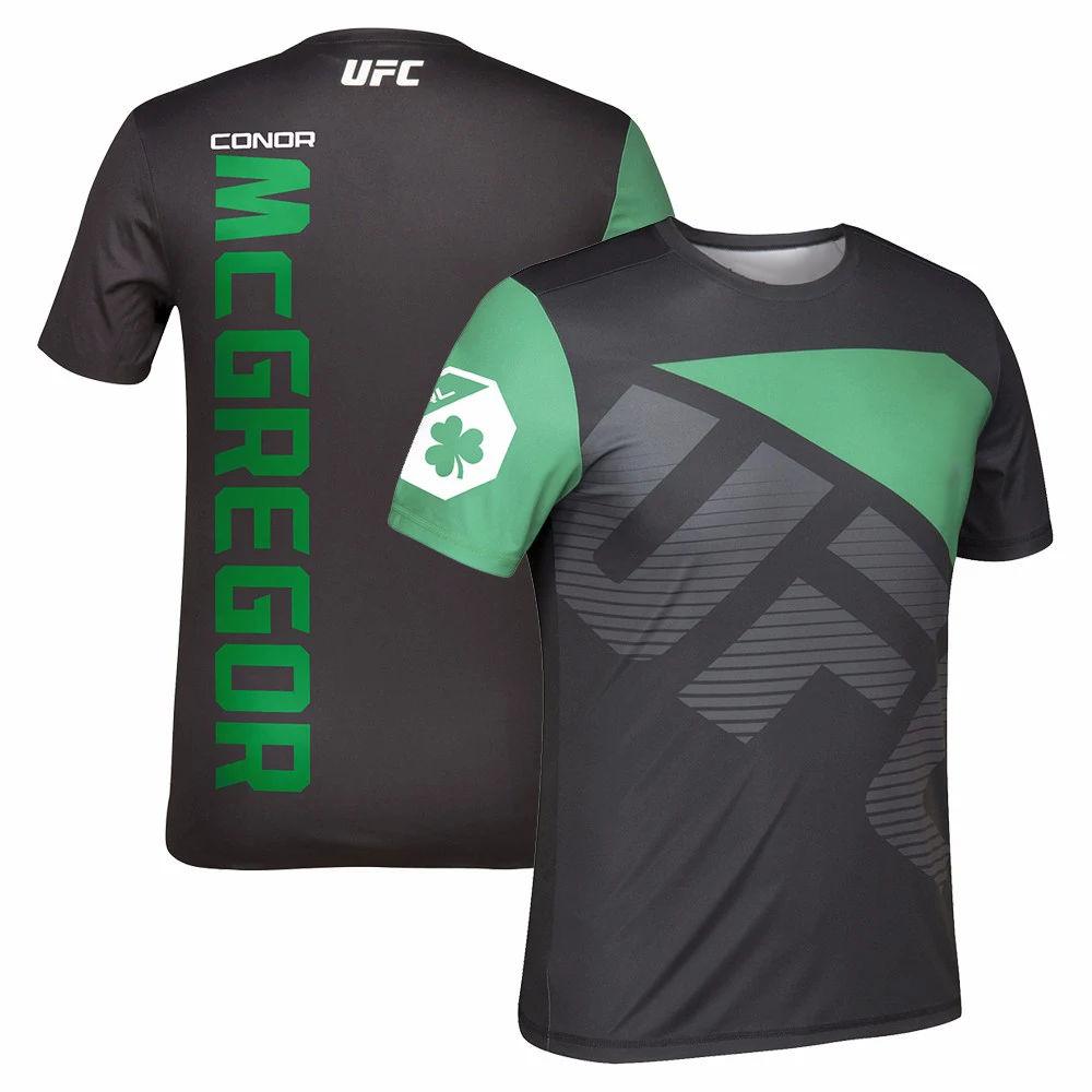 

Конор Макгрегор Золота футболка Фанати На відкритому повітрі UFC MMA Бокс Вихід Дихаючі футболки Чоловічі GYM Спортивні футболки з коротким рукавом Топи XXXL