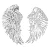 Sequin Appliques Angel Wings Patches Silver Embroidered Patches Sequin Patches  DIY Clothes