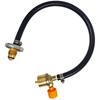 Gas Cylinder Filling Gas Adapter with ON-Off Control Valve Propane Extension Hose Copper Propane Refill Hose for Outdoor Camping