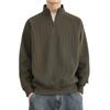 Men's Trendy Half-Zip Stand Collar Fleece Sweatshirt - Winter Thick, Casual Base Layer