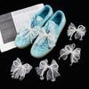 1 Pair Handmade Shoes Clip Decoration Pearl Lace Bead Chiffon Charm Bowknot Shoe Buckle Bag Pendant Shoe Accessories