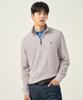 Binpolmen Classic Soft Cotton Quarter Zip T-Shirt Beige