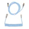 Mechanical Keyboard Cable Double Sve Custom Coiled with Detachable Metal Aviation USB C to USB A Keyboard Aviation Connector