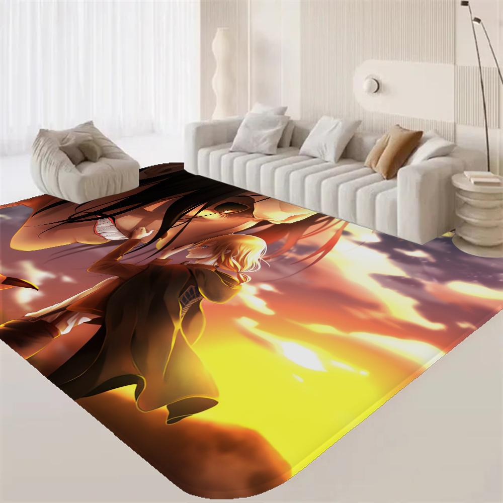 A-Attack On T-Titan Room Mats Retro Multiple Choice Living Room Kitchen Rug Non-Slip Welcome Rug