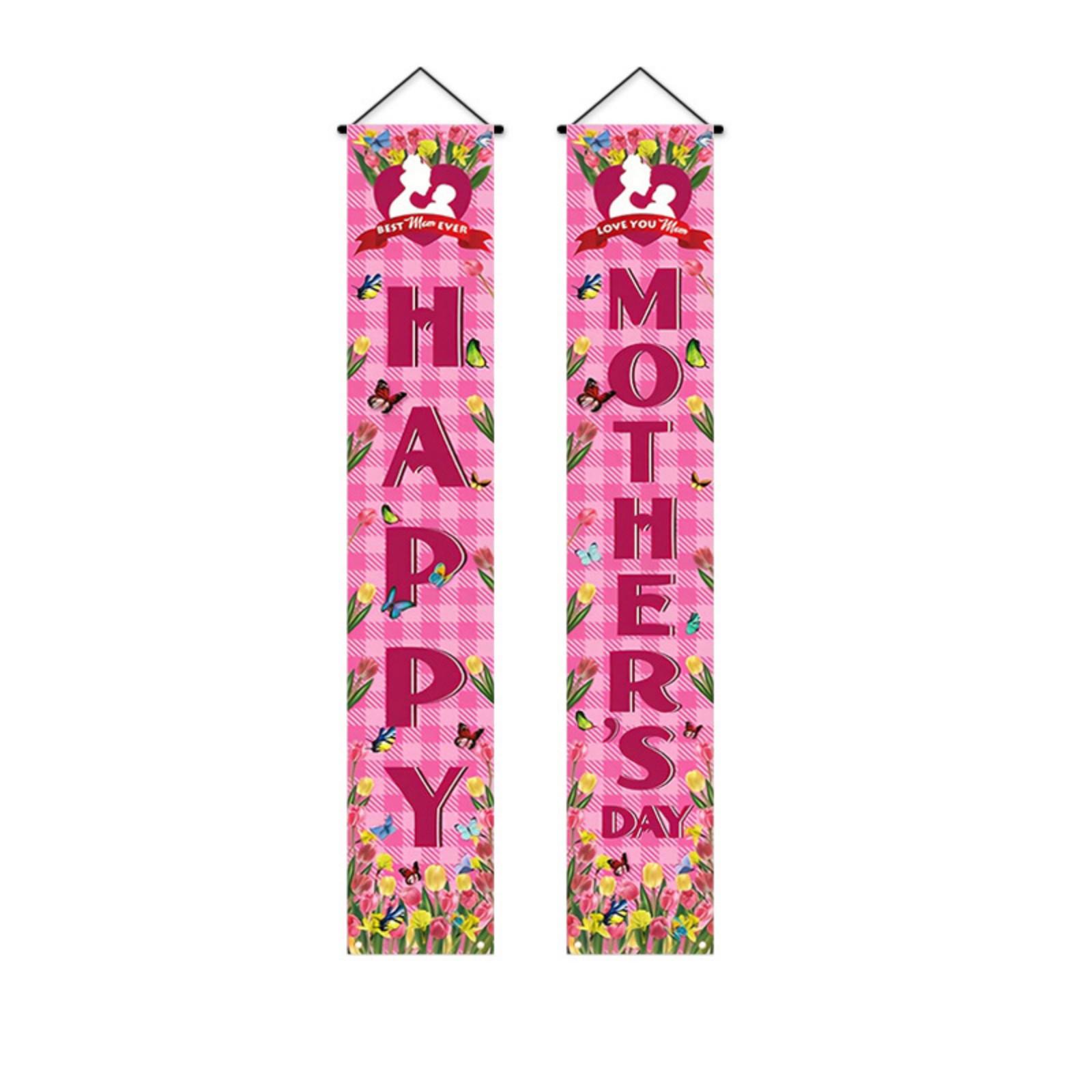 

Mother s Day Flag Hanging Mother s Day Decorative Party Theme Flag Decoration Mother s Day Family Gathering Decoration one size