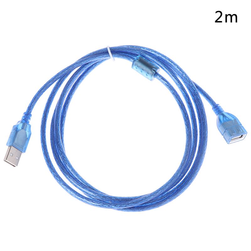 1Pc USB 2.0 Extension Extender Cable Male to Female Cord Adapter 0.3/0.5/1.5/2M