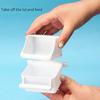 1pc-Hanging Bird Feeders for Cage Plastic Food Container with Perch for Parakeets