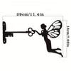 1pc Fairy Tale Elf Tree Steel Silhouette Wall Art for Home Garden Decoration - Unique Housewarming Gift Idea Wall Decor