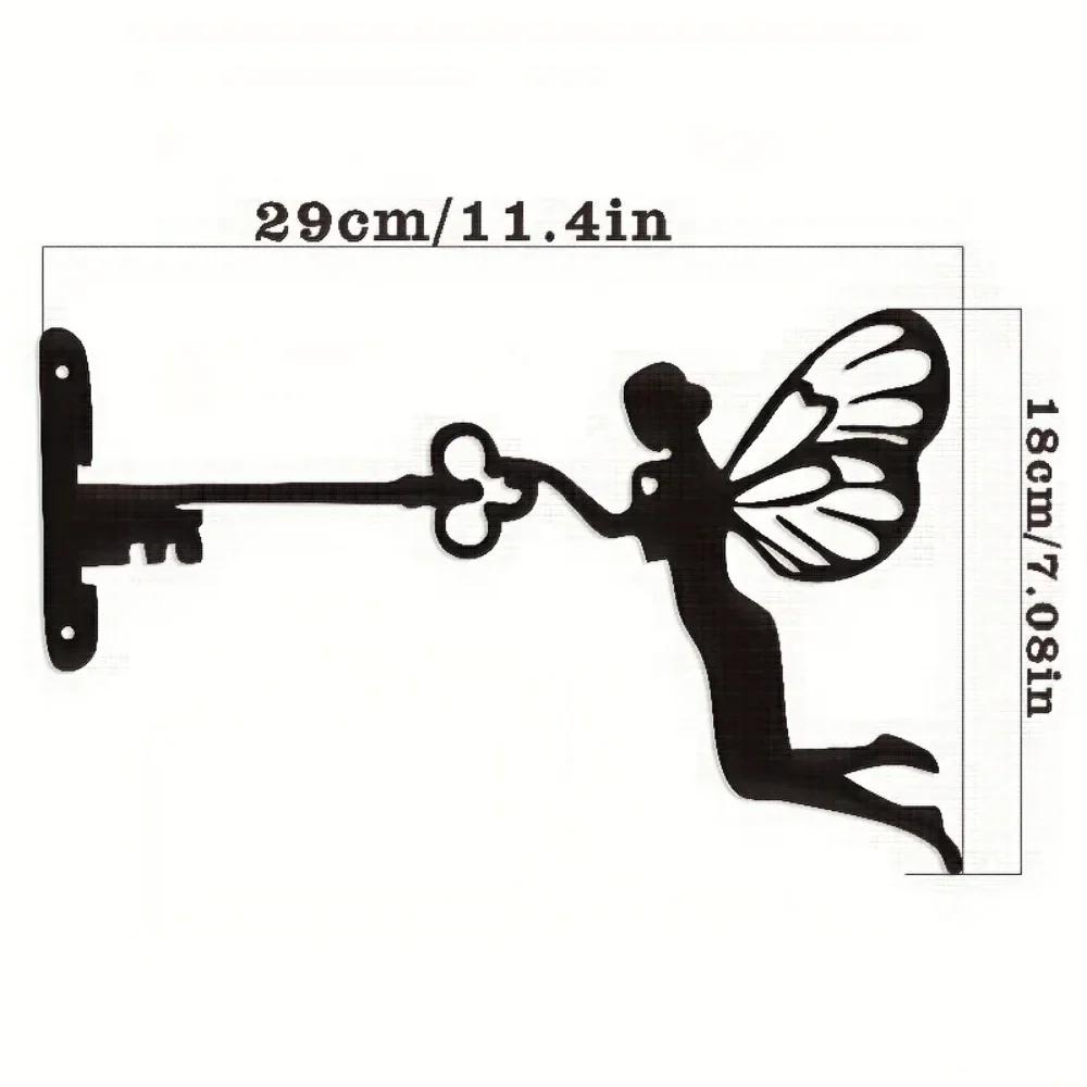 1pc Fairy Tale Elf Tree Steel Silhouette Wall Art for Home Garden Decoration - Unique Housewarming Gift Idea Wall Decor