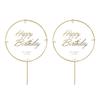 Sparkling Metal Cake Topper For Happy Birthday Party Birthday Cake Toppers Happy Birthday Cake