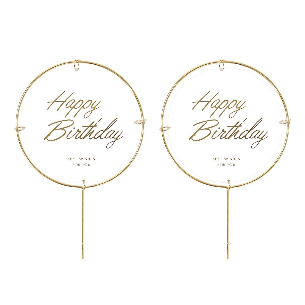 Sparkling Metal Cake Topper For Happy Birthday Party Birthday Cake Toppers Happy Birthday Cake