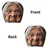 2PCS 2 Pcs Set Car Seat Headrest Protector 2D Printed Auto Head Rest Cover  Car Interior Decoration