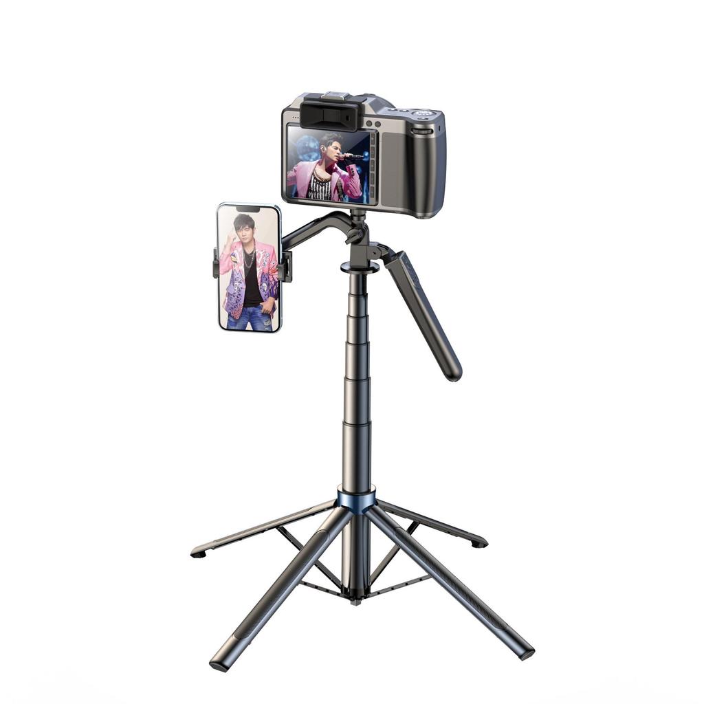 Bluetooth Selfie & Live Streaming Floor Stand for Mobile Phones