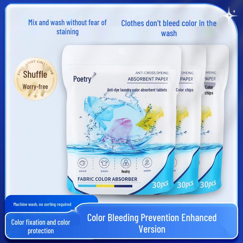 Anti-Bleed Color Absorbing Laundry Sheets: Prevent Dye Transfer In Wash with Color Separator Sheets.