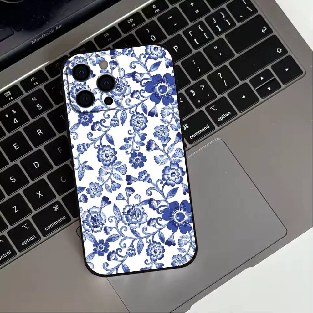 Art Tile Moroccan pattern  Phone Case For iPhone 17,16,15,14,13,12,11 Plus,Pro Max,XS,Soft Silicone Black Cover