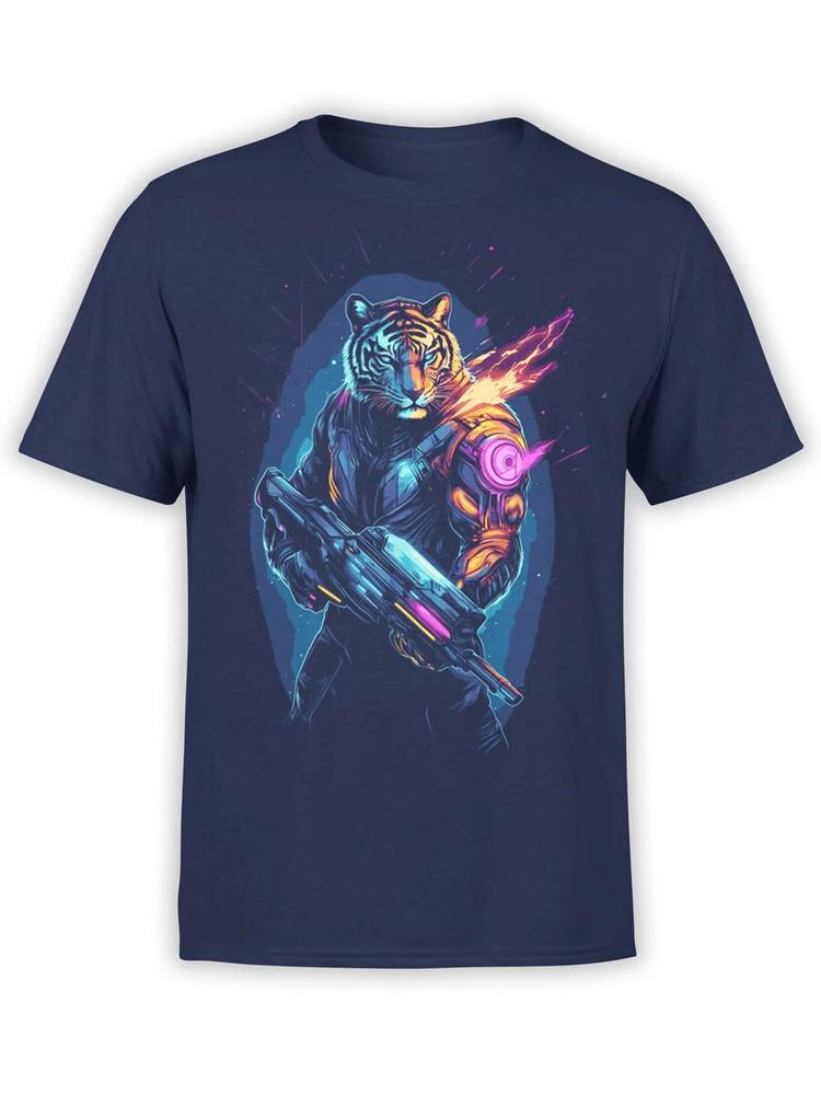 Tiger Tshirt Collection Cyber Warrior Tiger Tshirt Unisex S