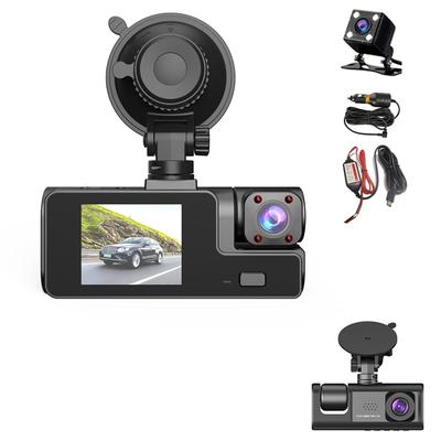 3 Cameras, Dash Camera, Small Dash Camera, 3 Cameras, For Cars, 1080P, 360° Omnidirectional