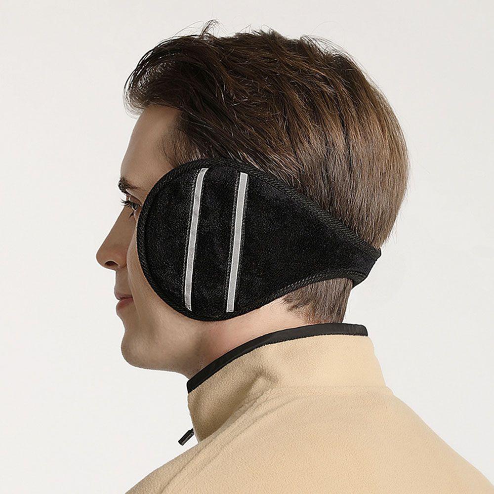 Cold Protection Thicken Plush Winter Reflective Earmuffs Ear Cover Ear Protection