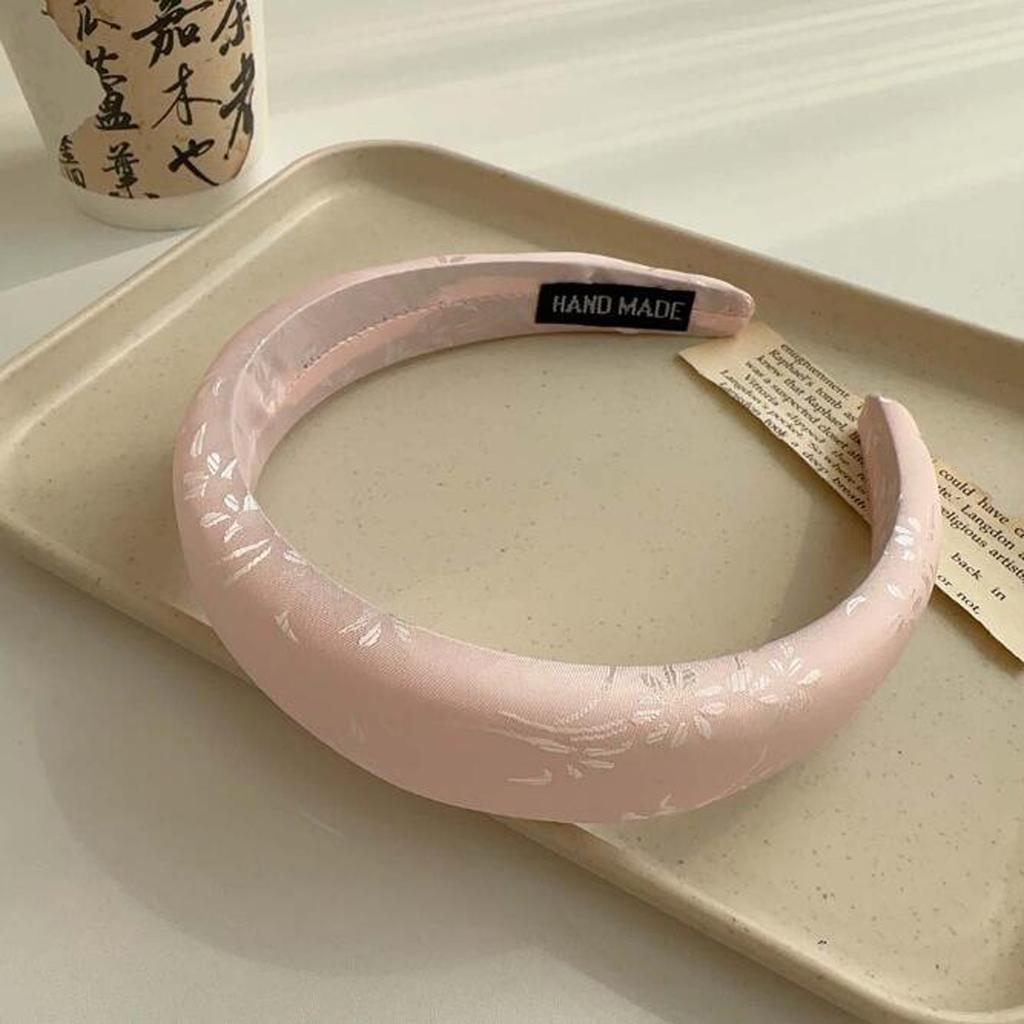 PROLY New Fashion Headwear For Women Warm Sponge Headband Solid Color Floral Hairband For Girls Summer Hair Accessories