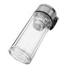 240Ml Glass Tea Infuser Bottle Double Layer Thermal Resistant Tumbler with Handle Tea Strainer Design for Office Travel Home