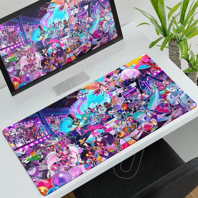 Anime Mousepad Hazbin Hotel Mouse Pad Non-slip Rubber Large Tablepad Computer Accessories Keyboard Pad Gamer PC XXL Playmat Rug