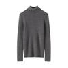 Elegant Women's High Neck Pure Cashmere Slimming Knitwear, Autumn & Winter Long Sleeve Base Layer