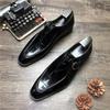 Pantofi de afaceri de designer pentru bărbați, din piele, în stil britanic, pantofi formali de afaceri pentru bărbați, pantofi de birou de dimensiuni mari, pantofi cu cataramă cu vârf pătrat, pantofi oxford
