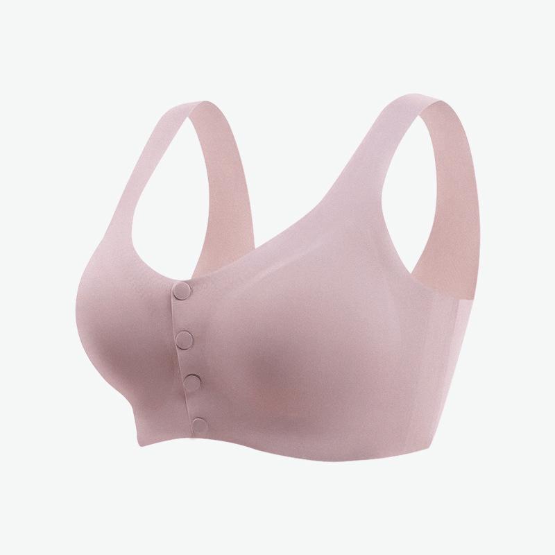 Seamless Maternity Push-Up Bra: Anti-Sag, Plus Size, Front Buckle, Summer Thin L