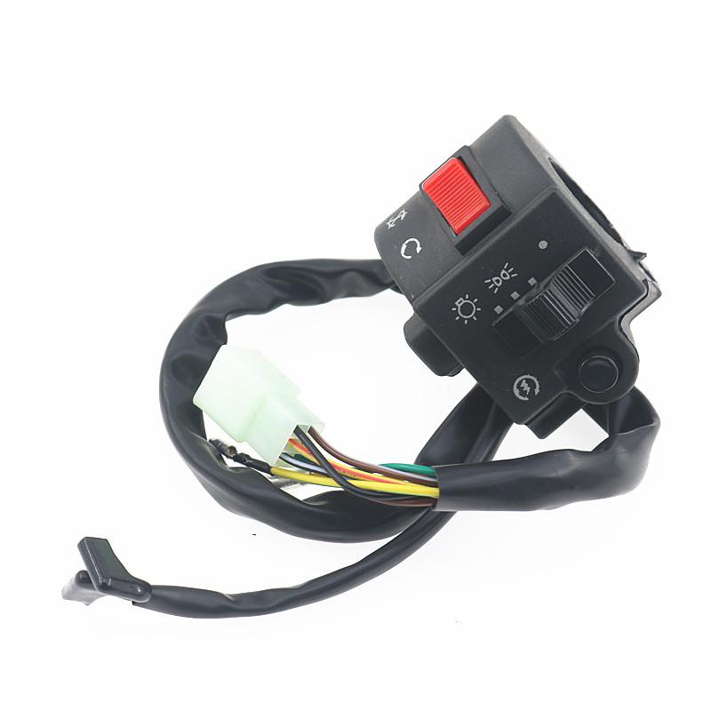 Motorcycle Handlebar Switch Assembly for Suzuki GS125/GN125: Left & Right Holder Accessories
