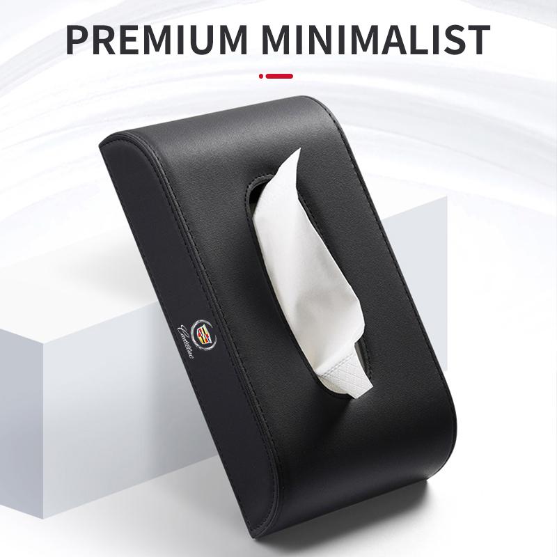 1pc Leather Supplies Seat-type Center Console Car Tissue Box for Cadillac ATS BLS CT4 CT6 CTS ESCALADE STS XLR XT4 XT5 XTS SLS