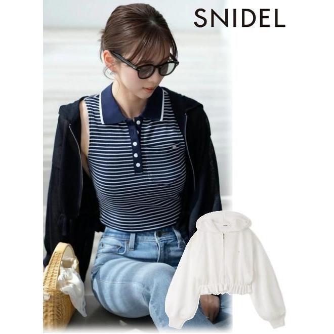 (10% OFF & 300 yen OFF for a limited time) snidel / Snidel Sheer Knit Parka 26 Spring/Summer. SWNT263325