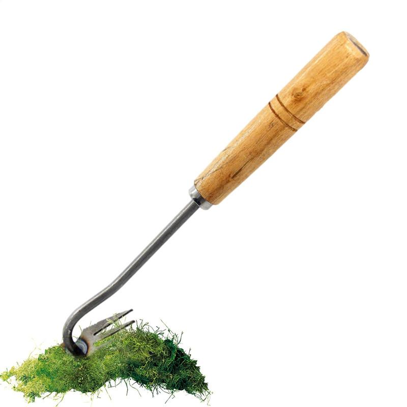 Weeding Artifact Garden Weeding Artifact Steel Weeding Puller 4 Teeth Doubl Purpose Weeder Hand Remover Tool for Uprooting Weede A
