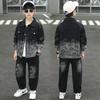 Boys' Denim Two-Piece Set - 2025 Spring/Autumn Trendy Outerwear