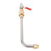 Curved Pressure Washer Extension Wand with Ball Valve 1 4 Inch Connector Power Washer Gutter Cleaner Attachment Rod U