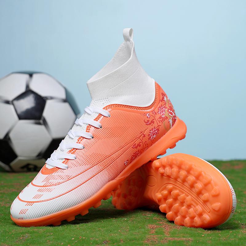 Scarpe da Calcio TF per Uomo Donna Uomo Scarpe da Calcio Tacchetti da Calcio Antiscivolo Ultraleggere Scarpe da Ginnastica Ragazzi Ragazze